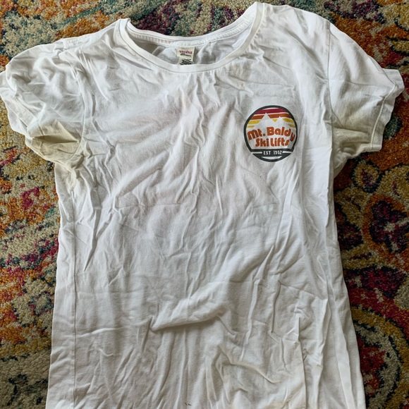 Tops - Mt. Baldy ski lifts t-shirt